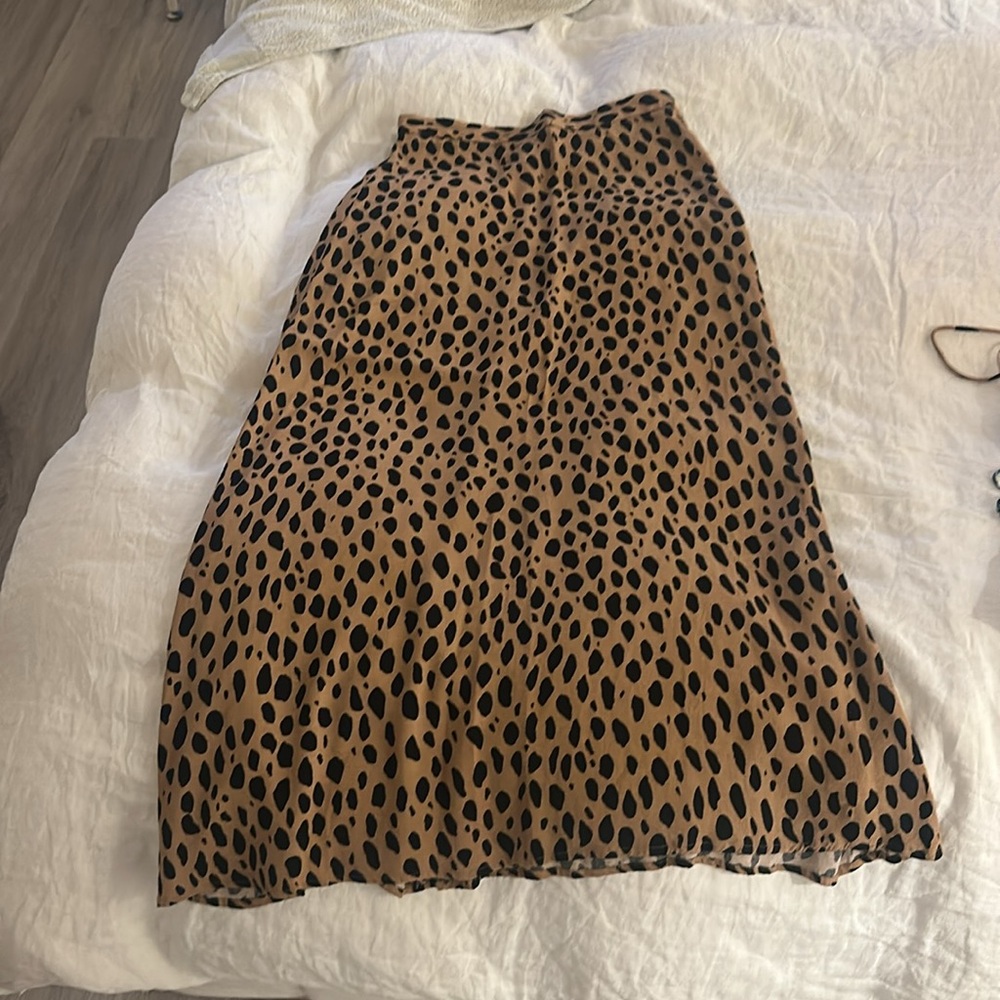 Reformation Bea Skirt Bobcat - Size 2 - Picture 2 of 3